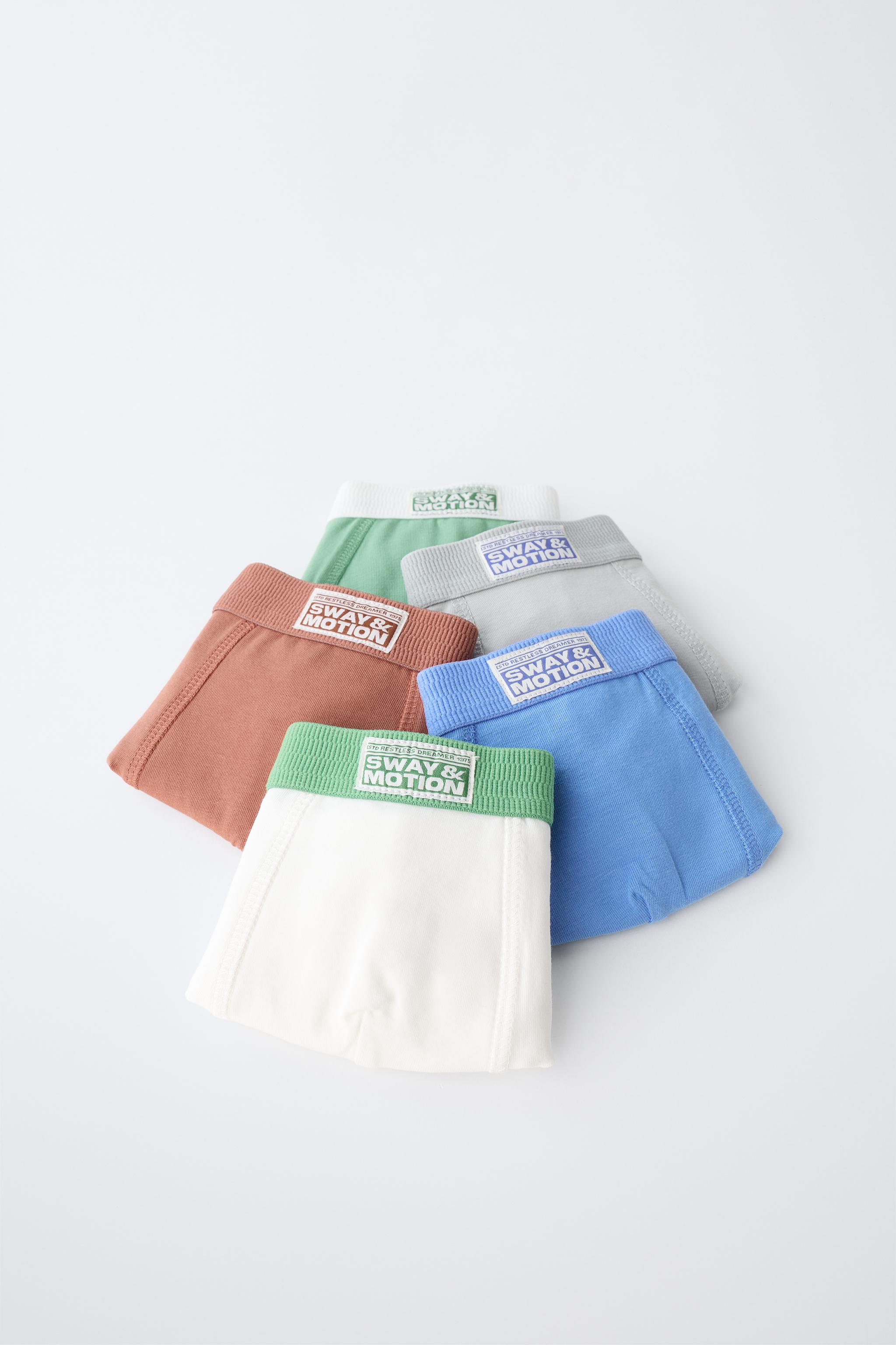 2-6 YEARS/ FIVE-PACK OF LABEL BOXERS